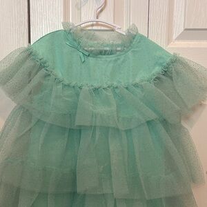Janie and Jack Mint Green Tulle Dress Tinkerbell Disney 8t